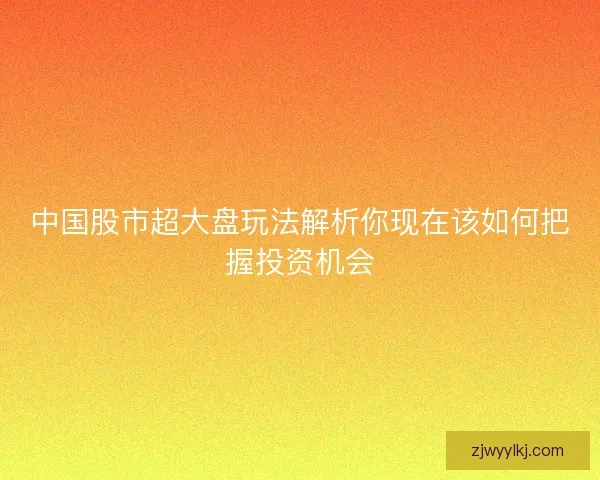 中国股市超大盘玩法解析你现在该如何把握投资机会